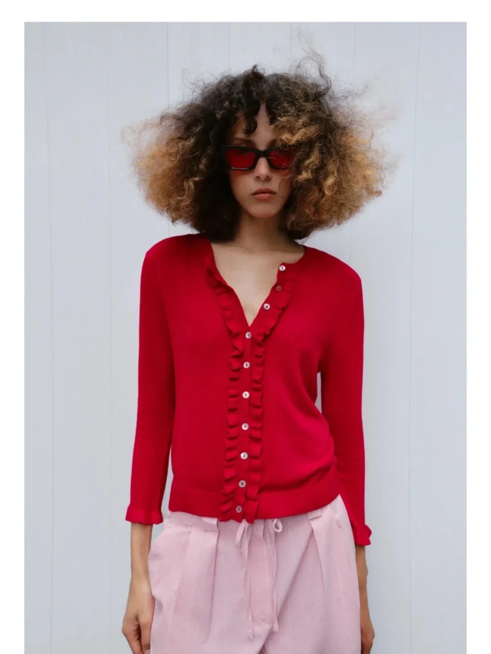 NWT Zara ruffled cardigan